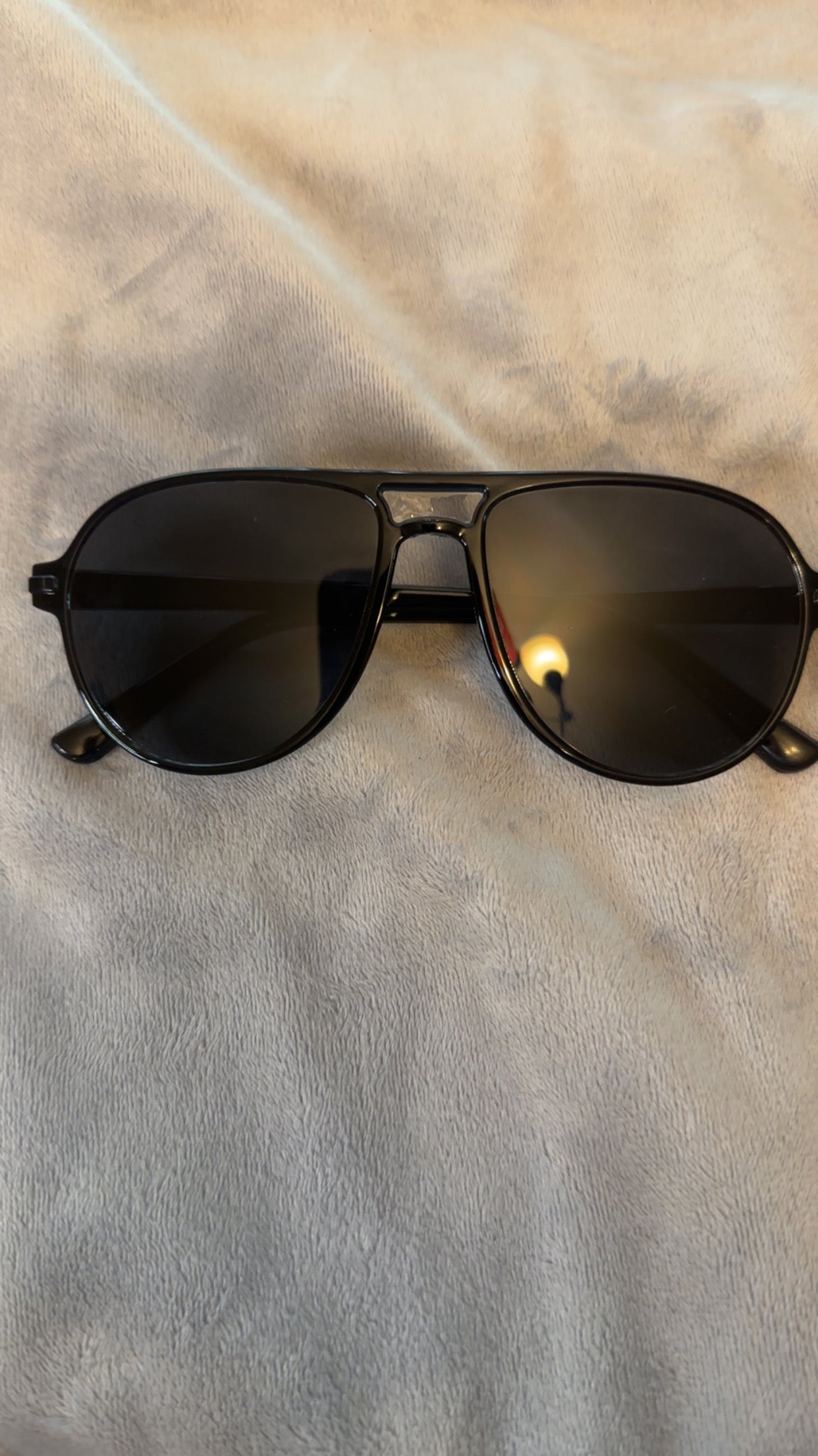 Black Sunglasses with Gradient Lenses and Black Frame for Men and Women