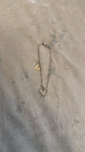 Elegant Heart and Butterfly Charm Anklet